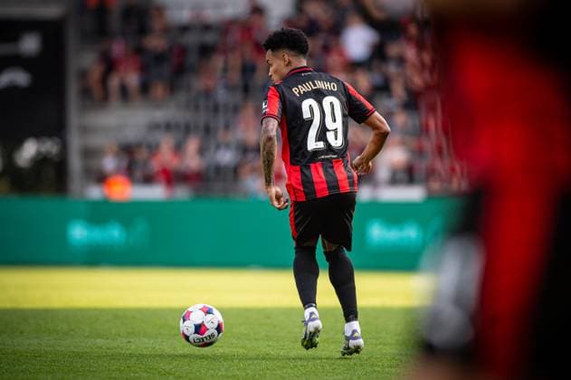 FC Midtjylland v Fredrikstad, UEFA Europa League qualification, Herning, Denmark Herning, Denmark. 14th, August 2025. Paulinho (29) of FC Midtjylland seen during the UEFA Europa League qualification match between FC Midtjylland and Fredrikstad at MCH Arena in Herning. Denmark, Herning  Copyright: xGonzalesxPhoto MortenxKjaerx