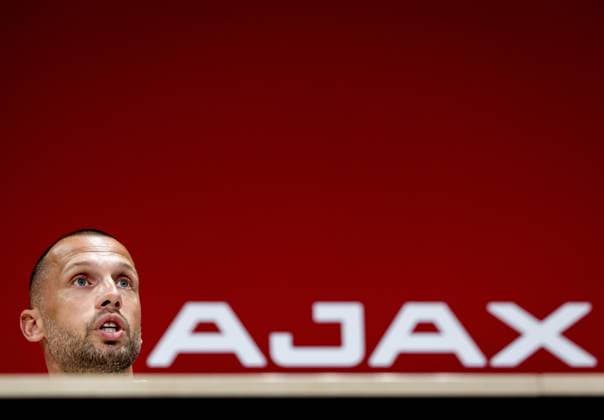 AMSTERDAM - Ajax manager John Heitinga during a press conference, PK, Pressekonferenz at the Johan Cruijff Arena before the Eredivisie match against Go Ahead Eagles. ANP KOEN VAN WEEL xVIxANPxSportx xxANPxIVx 533427610 originalFilename: 533427610.jpg