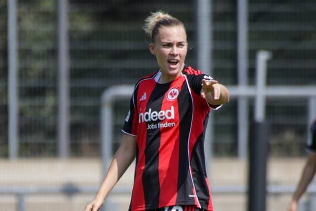 15.08.2025, xgrfx, Fussball Testspiel , Eintracht Frankfurt Frauen - Grasshopper Club Zürich v.l. Laura Freigang (Eintracht Frankfurt) (DFL DFB REGULATIONS PROHIBIT ANY USE OF PHOTOGRAPHS as IMAGE SEQUENCES and or QUASI-VIDEO) Stadion am Brentanobad