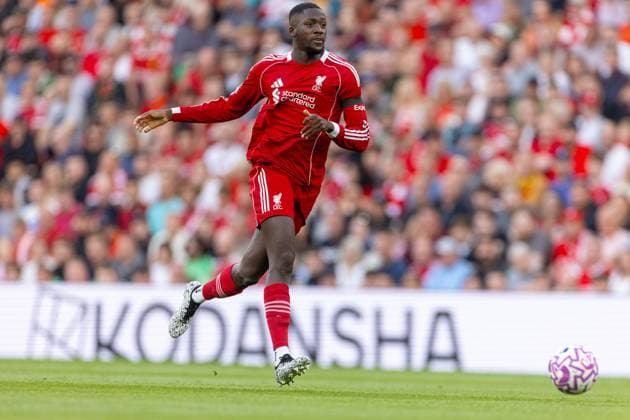 Football - FA Premier League - Liverpool FC v AFC Bournemouth LIVERPOOL, ENGLAND - Friday, August 15, 2025: Liverpool s Ibrahima KonatÃ during the FA Premier League match between Liverpool FC and AFC Bournemouth at Anfield. (Photo by David Rawcliffe Propaganda) LIVERPOOL Anfield MERSEYSIDE ENGLAND  Copyright: xDavidxRawcliffex P2025-08-15-Liverpool_Bournemouth-18