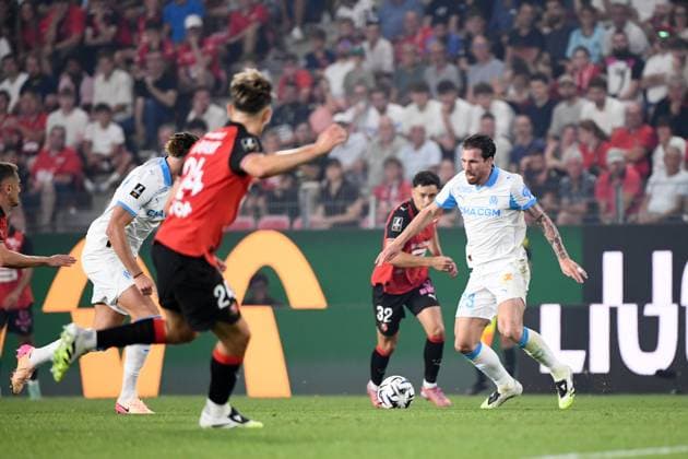 Stade Rennais FC v Olympique de Marseille - Ligue 1 McDonald s 2025 2026 23 Pierre-Emile HOJBJERG (om) during the Ligue 1 McDonald s match between Rennes and Marseille at Roazhon Park on August 15, 2025 in Rennes, France. Rennes France  Copyright: xFEPx 776368224
