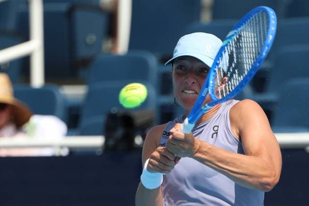 TENIS CINCINNATI OPEN 2025 15082025 N Z IGA SWIATEK W TRAKCIE CWIERCFINALU TURNIEJU WTA, Tennis Damen 1000 CINCINNATI OPEN MARCIN CHOLEWINSKI NEWSPIX.PL TENNIS WTA 1000 CINCINNATI OPEN 2025 15082025 IGA SWIATEK DURING THE QUATERFINAL NEWSPIX.PL --- newspix.pl 