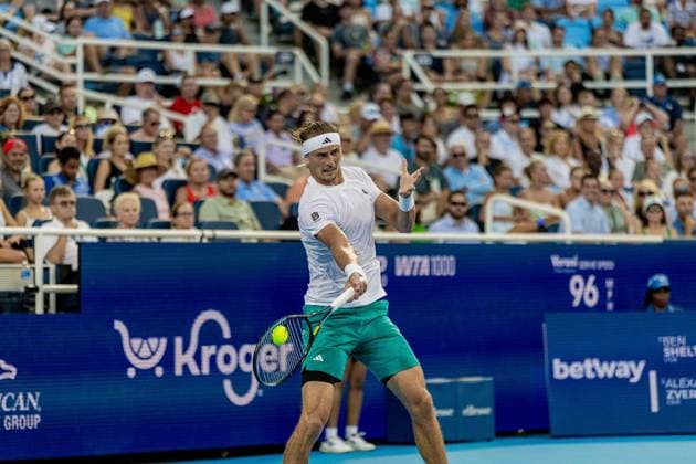TENNIS : Tournoi de Cincinnati - 15 08 2025 Alexander Zverev, Allemagne, Tournoi de Cincinatti 2025, 1 4 de Finale  Copyright: xx