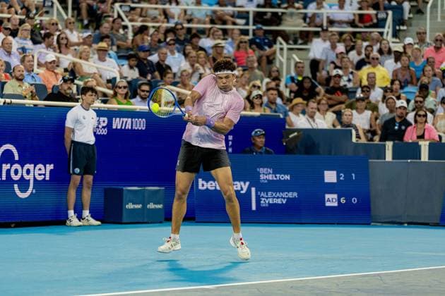TENNIS : Tournoi de Cincinnati - 15 08 2025 Ben Shelton, usa, Tournoi de Cincinatti 2025, 1 4 de Finale  Copyright: xx