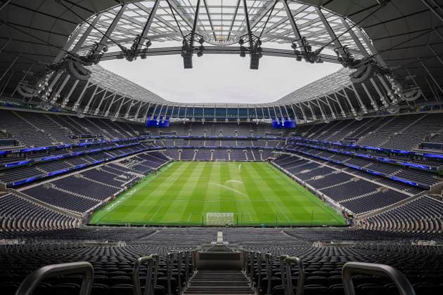 Tottenham Hotspur v Burnley Premier League 16 08 2025. Ground View of Tottenham Hotspur Stadium before kick-off during the Premier League match between Tottenham Hotspur and Burnley at Tottenham Hotspur Stadium, London, United Kingdom on 16 August 2025. Editorial use only DataCo restrictions apply See www.football-dataco.com , Copyright: xChrisxFoxwellx PSI-22600-0002