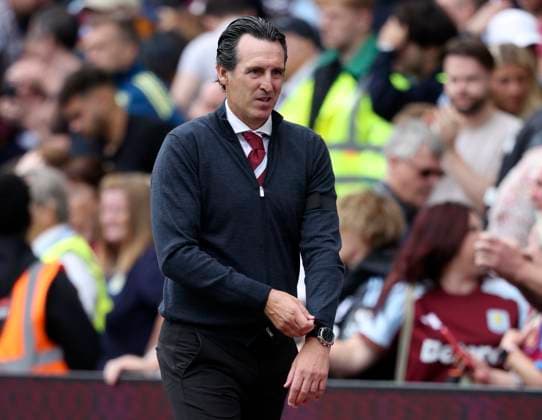 Aston Villa v Newcastle United - Premier League Unai Emery, Manager of Aston Villa leaves the field after the Premier League match between Aston Villa and Newcastle United at Villa Park on August 16, 2025 in Birmingham, England. Birmingham Villa Park England United Kingdom Copyright: xNealxSimpson Sportsphoto APLx 14132858