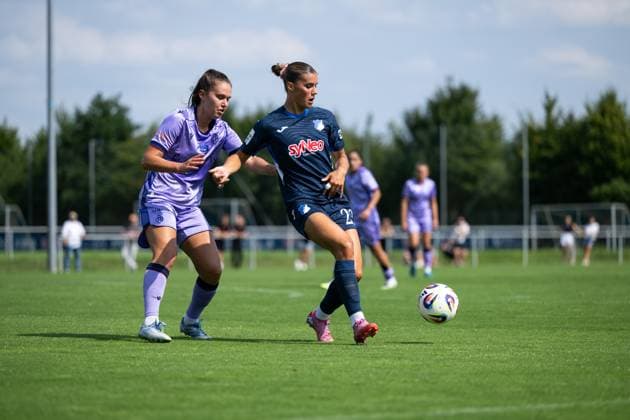 Selina Cerci (TSG Hoffenheim, 29) am Ball, GER, TSG 1899 Hoffenheim vs FC Basel, Fussball Frauen Bundesliga Testspiel, Saison 2025 2026, 16.08.2025 GER, TSG 1899 Hoffenheim vs FC Basel, Fussball Frauen Bundesliga Testspiel, Saison 2025 2026, 16.08.2025 St. Leon Copyright: xEibner-Pressefoto Memmlerx EP_MMR