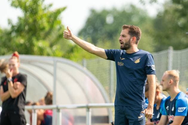 Theodoros Dedes (TSG Hoffenheim, Trainer), GER, TSG 1899 Hoffenheim vs FC Basel, Fussball Frauen Bundesliga Testspiel, Saison 2025 2026, 16.08.2025 GER, TSG 1899 Hoffenheim vs FC Basel, Fussball Frauen Bundesliga Testspiel, Saison 2025 2026, 16.08.2025 St. Leon Copyright: xEibner-Pressefoto Memmlerx EP_MMR