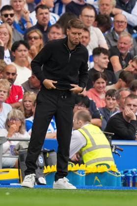 Brighton and Hove Albion v Fulham, Premier League, Football, Amex Stadium, Brighton, UK - 16 Aug 2025 Fabian Hurzeler manager of Brighton & Hove Albion Brighton Amex Stadium Brighton GBR, UK NEWSPAPERS OUT Copyright: xSeanxRyanx