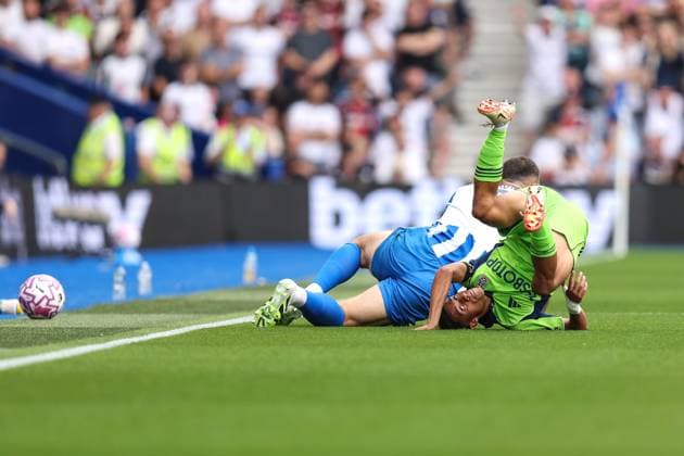Brighton v Fulham 16 August 2025, Brighton - Premier League Football - Brighton & Hove Albion v Fulham - Josh King of Fulham - Photo: Charlotte Wilson Offside. Brighton UK Copyright: xCharlottexWilsonx xOffsidexOffside
