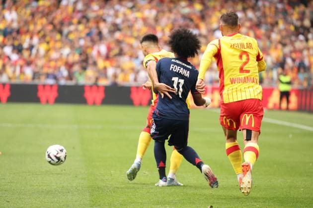 FOOTBALL : RC Lens vs Olympique Lyonnais - Ligue 1 J1 - 16 08 2025 Malik FOFANA (Olympique Lyonnais) lors du match RC Lens vs Olympique Lyonnais, Ligue 1 J1, stade Bollaert-Delelis, le 16 aoÃ»t 2025 - photo Laurent Sanson PsnewZ  Copyright: xLaurentxSANSONx xPsnewZx