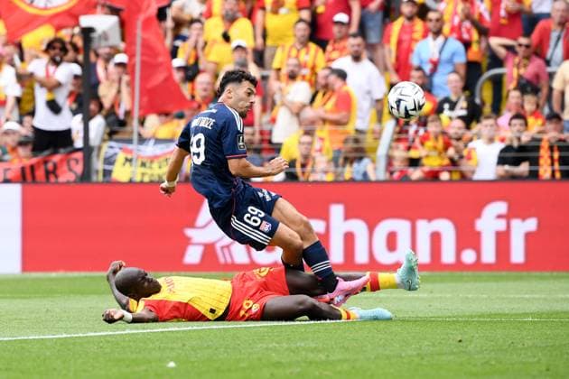 RC Lens v Olympique Lyonnais - Ligue 1 McDonald s 2025 2026 20 Malang SARR (rcl) - 69 Georges MIKAUTADZE (ol) during the Ligue 1 McDonald s match between Lens and Lyon at Stade Felix Bollaert on August 16, 2025 in Lens, France. Lens France  Copyright: xFEPx 776368233