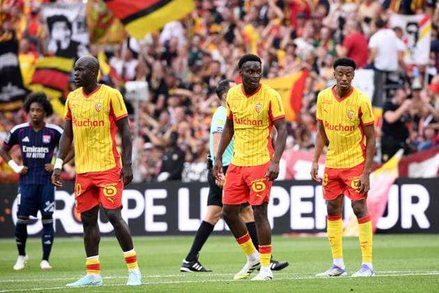 RC Lens v Olympique Lyonnais - Ligue 1 McDonald s 2025 2026 20 Malang SARR (rcl) - 06 Samson BAIDOO (rcl) during the Ligue 1 McDonald s match between Lens and Lyon at Stade Felix Bollaert on August 16, 2025 in Lens, France. Lens France  Copyright: xFEPx 776368233