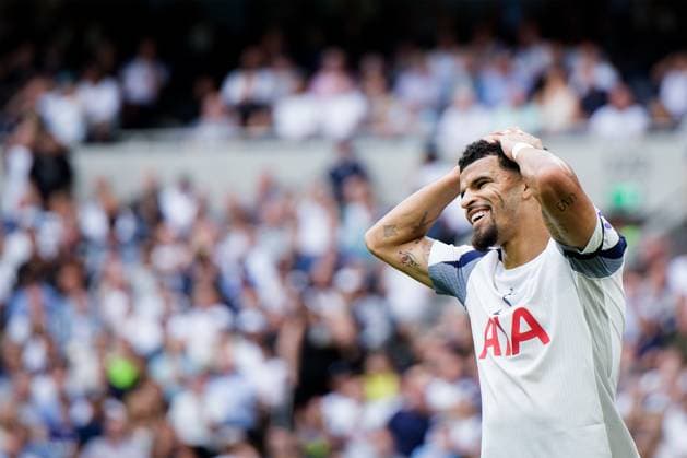 London, England, August 16 2025: Dominic Solanke (19 Tottenham Hotspur) during the Premier League game between Tottenham Hotspur and Burnley at Tottenham Hotspur Stadium in London, England. (Photo by Pedro Porru Sports Press Photo SPP) Copyright: xx Sportspressphoto_SPR11301