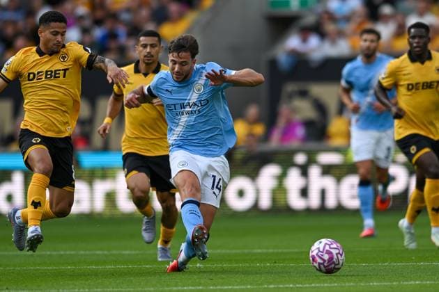 Wolverhampton Wanderers v Manchester City Premier League Nico Gonzalez of Manchester City during the Premier League match at Molineux, Wolverhampton UK Newspapers OUT Copyright: xKarlxVallantinex FIL-22109-0034