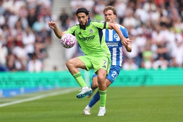 Brighton v Fulham 16 August 2025, Brighton - Premier League Football - Brighton & Hove Albion v Fulham - Raul Jimenez of Fulham - Photo: Charlotte Wilson Offside. Brighton UK Copyright: xCharlottexWilsonx xOffsidexOffside