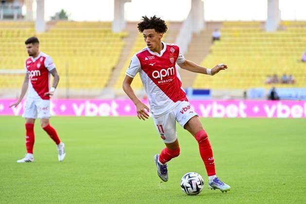 AS Monaco v Le Havre Athletic Club - Ligue 1 McDonald s 2025 2026 11 Maghnes AKLIOUCHE (asm) during the Ligue 1 McDonald s match between Monaco and Le Havre at Louis II Stadium on August 16, 2025 in Monaco, Monaco. Monaco Monaco  Copyright: xFEPx 776368565