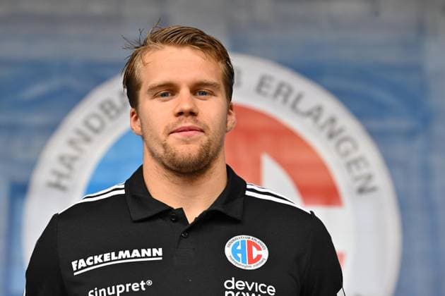 16.08.2025 - Handball - 1. Bundesliga - Saison 2025 2026 - HC Erlangen HCE - Veranstaltung Saisoneröffnung - - xwoxzix - Andri Runarsson (4, HC Erlangen HCE )