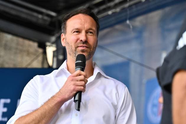 16.08.2025 - Handball - 1. Bundesliga - Saison 2025 2026 - HC Erlangen HCE - Veranstaltung Saisoneröffnung - - xwoxzix - Daniel Pankofer ( HCE Geschäftsführer Sponsoring Öffentlichkeitsarbeit )