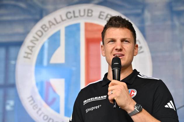 16.08.2025 - Handball - 1. Bundesliga - Saison 2025 2026 - HC Erlangen HCE - Veranstaltung Saisoneröffnung - - xwoxzix - Christoph Steinert ( 44, HC Erlangen HCE )