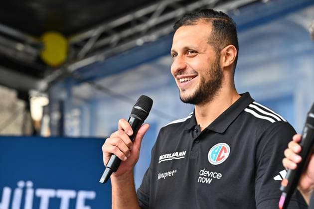 16.08.2025 - Handball - 1. Bundesliga - Saison 2025 2026 - HC Erlangen HCE - Veranstaltung Saisoneröffnung - - xwoxzix - Khalifa Ghedbane (96, HC Erlangen HCE )