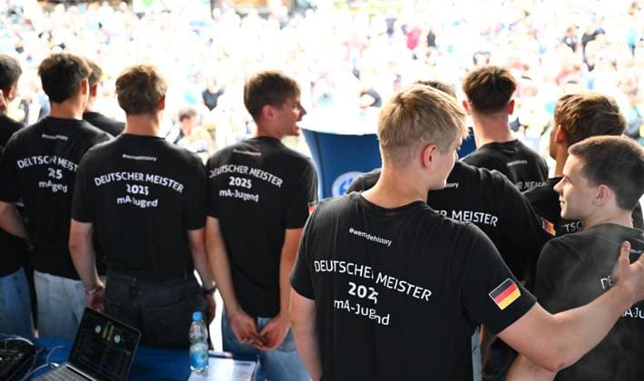 16.08.2025 - Handball - 1. Bundesliga - Saison 2025 2026 - HC Erlangen HCE - Veranstaltung Saisoneröffnung - - xwoxzix - A-Jugend auf Bühne