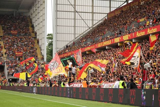 FOOTBALL : RC Lens vs Olympique Lyonnais - Ligue 1 J1 - 16 08 2025 Ambiance lors du match RC Lens vs Olympique Lyonnais, Ligue 1 J1, stade Bollaert-Delelis, le 16 aoÃ»t 2025 - photo Laurent Sanson PsnewZ  Copyright: xLaurentxSANSONx xPsnewZx