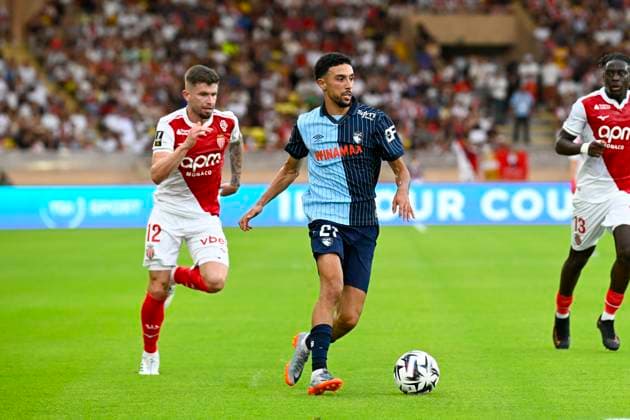 FOOTBALL : AS Monaco VS Le Havre AC - Ligue 1 Mcdonald s - 16 08 2025 Younes Namli (HAC) Caio Henrique (ASM) - Ligue 1 Mcdonald s match between AS Monaco and Le Havre Athletic Club on 16th August 2025 at the Louis II Stadium in Monaco. MonacoMonaco  Copyright: xWilliamxCannarellax