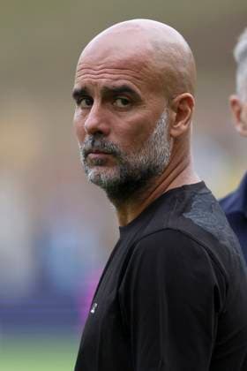 Wolverhampton Wanderers v Manchester City - Premier League Pep Guardiola, Manager of Manchester City portrait before the Premier League match between Wolverhampton Wanderers and Manchester City at Molineux on August 16, 2025 in Wolverhampton, England. Wolverhampton Molineux England United Kingdom Copyright: xNealxSimpson Sportsphoto APLx 14132935