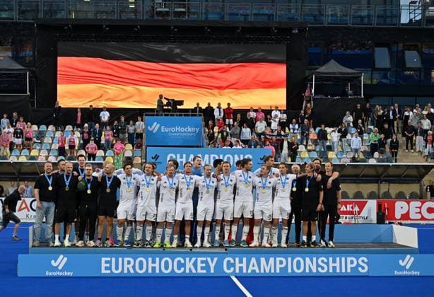 RECORD DATE NOT STATED Euro Hockey, Herren Honamas - Holland, Finale 16.08.2025, europameister Mönchengladbach Nordrhein-Westfalen Deutschland *** Euro Hockey, Men Honamas Holland, Final 16 08 2025, european champion Mönchengladbach Nordrhein Westfalen Germany Z09_7317_1