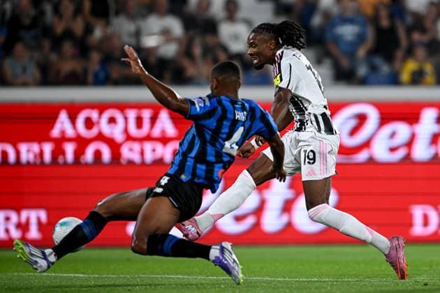 Cm Bergamo 16 08 2025 - amichevole Atalanta-Juventus foto Cristiano Mazzi Image nella foto: Khephren Thuram-Isak Hien 