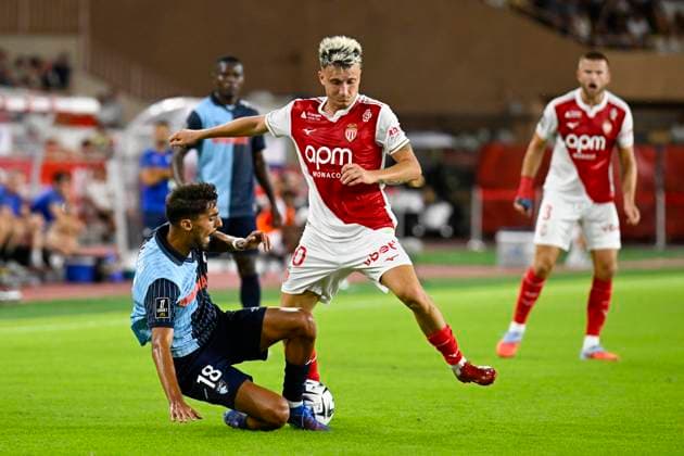 FOOTBALL : AS Monaco VS Le Havre AC - Ligue 1 Mcdonald s - 16 08 2025 Aleksandr Golovin (ASM) - Ligue 1 Mcdonald s match between AS Monaco and Le Havre Athletic Club on 16th August 2025 at the Louis II Stadium in Monaco. MonacoMonaco  Copyright: xWilliamxCannarellax