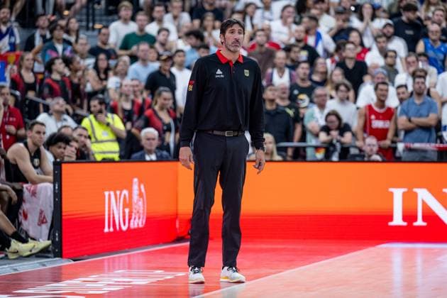 Alex Mumbru Murcia (Head Coach Chef-Trainer, Deutschland) GER, Deutschland vs. Serbien, Basketball, DBB Turkish Airlines Supercup 2025, Finale, 16.08.2025. GER, Deutschland vs. Serbien, Basketball, DBB Turkish Airlines Supercup 2025, Finale, 16.08.2025. Muenchen Copyright: xEibner-Pressefoto HeikexFeinerx EP_HFR