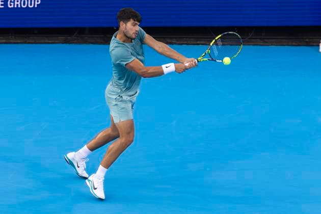 August 16, 2025, Mason, Ohio, USA: Mason, Ohio; Cincinnati Open Tennis Tournament - 2025 08 15 - Carlos Alcaraz plays a ball against opponent Alexander (Sasha) Zverev. - ZUMAPress Mason USA - ZUMAn24_ 20250816_zaf_n24_147 Copyright: xWallyxNellx