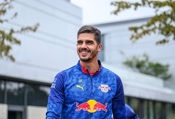 Leipzigs Andre Silva. Training RB Leipzig. 05. August 2025: Leipzig, Red Bull Akademie. Training RB Leipzig