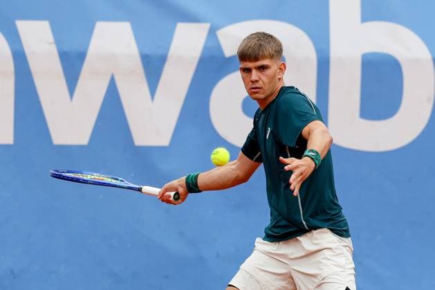 Nikolai Barsukov (GER), ATP, Tennis Herren Challenger Schwaben Open, Herren, Tennis, Qualifikationsrunde, 17.08.2025 Augsburg Bayern Deutschland