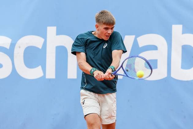 Nikolai Barsukov (GER), ATP, Tennis Herren Challenger Schwaben Open, Herren, Tennis, Qualifikationsrunde, 17.08.2025 Augsburg Bayern Deutschland