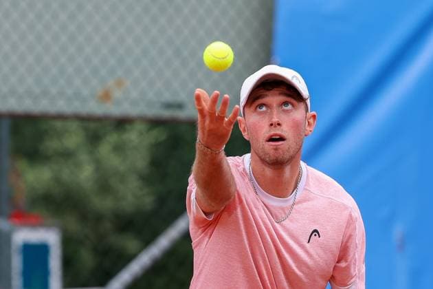 Jeremy Schifris (GER), ATP, Tennis Herren Challenger Schwaben Open, Herren, Tennis, Qualifikationsrunde, 17.08.2025 Augsburg Bayern Deutschland