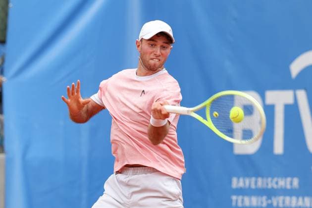 Jeremy Schifris (GER), ATP, Tennis Herren Challenger Schwaben Open, Herren, Tennis, Qualifikationsrunde, 17.08.2025 Augsburg Bayern Deutschland