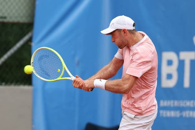 Jeremy Schifris (GER), ATP, Tennis Herren Challenger Schwaben Open, Herren, Tennis, Qualifikationsrunde, 17.08.2025 Augsburg Bayern Deutschland