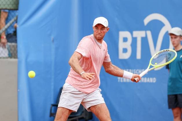 Jeremy Schifris (GER), ATP, Tennis Herren Challenger Schwaben Open, Herren, Tennis, Qualifikationsrunde, 17.08.2025 Augsburg Bayern Deutschland