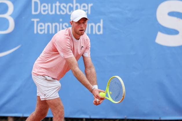 Jeremy Schifris (GER), ATP, Tennis Herren Challenger Schwaben Open, Herren, Tennis, Qualifikationsrunde, 17.08.2025 Augsburg Bayern Deutschland