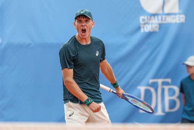 Winner, Nikolai Barsukov (GER), ATP, Tennis Herren Challenger Schwaben Open, Herren, Tennis, Qualifikationsrunde, 17.08.2025 Augsburg Bayern Deutschland