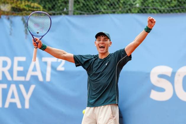 Winner, Nikolai Barsukov (GER), ATP, Tennis Herren Challenger Schwaben Open, Herren, Tennis, Qualifikationsrunde, 17.08.2025 Augsburg Bayern Deutschland