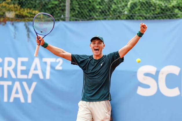 Winner, Nikolai Barsukov (GER), ATP, Tennis Herren Challenger Schwaben Open, Herren, Tennis, Qualifikationsrunde, 17.08.2025 Augsburg Bayern Deutschland