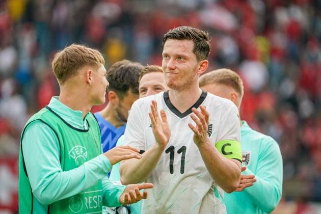 Österreich: Fussball Nationalmannschaft Österreich Nationalspieler Michael Gregoritsch (Archiv) *** Austria national football team Austria international Michael Gregoritsch Archive Copyright: xJOERANxSTEINSIEKx