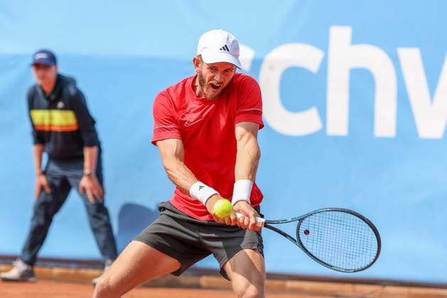 Maik Steiner (GER), ATP, Tennis Herren Challenger Schwaben Open, Herren, Tennis, Qualifikationsrunde, 17.08.2025 Augsburg Bayern Deutschland
