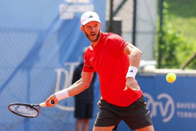 Maik Steiner (GER), ATP, Tennis Herren Challenger Schwaben Open, Herren, Tennis, Qualifikationsrunde, 17.08.2025 Augsburg Bayern Deutschland