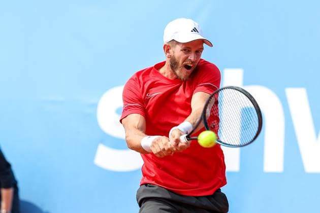 Maik Steiner (GER), ATP, Tennis Herren Challenger Schwaben Open, Herren, Tennis, Qualifikationsrunde, 17.08.2025 Augsburg Bayern Deutschland
