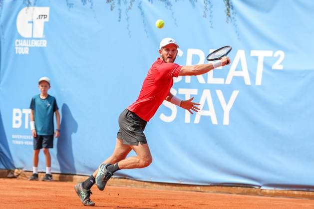Maik Steiner (GER), ATP, Tennis Herren Challenger Schwaben Open, Herren, Tennis, Qualifikationsrunde, 17.08.2025 Augsburg Bayern Deutschland